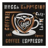 Coffee Mocca Cappucino Esspreso Cafe'Latte