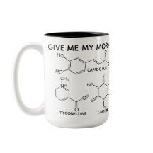 Coffee Molecules Cup O' Chemicals Custom Mug
