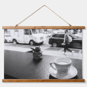 Coffee Moments in NYC Hanging Tapestry