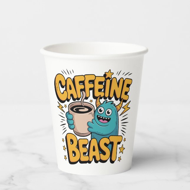 Coffee Monster Paper Cups (Front)
