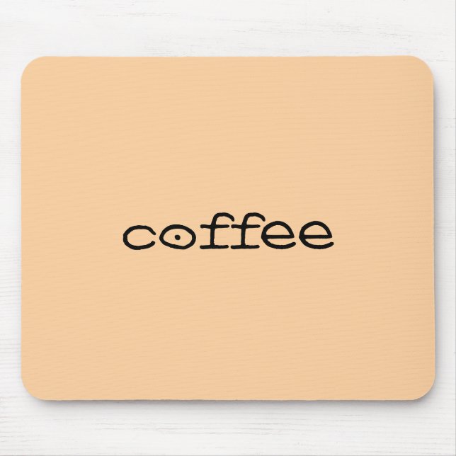 Coffee Mood Leather-Tone Mouse Pad (Front)