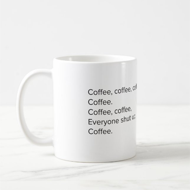 Coffee Mornings Mug (Left)