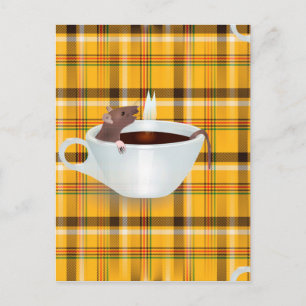coffee mouse postcard