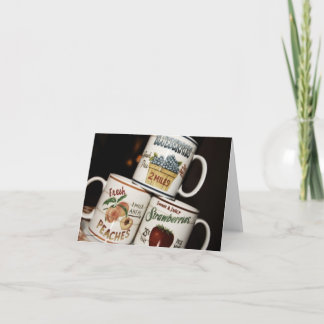 Coffee Mug Blank Note Card