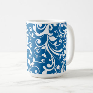 Coffee Mug-Blue Swirls Mug