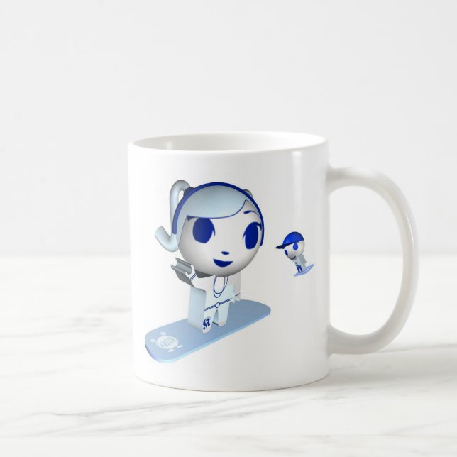 Coffee Mug, Boarding plus KBOT Mug (Right)