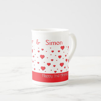 Coffee Mug - Bone China - 2nd Anniversary