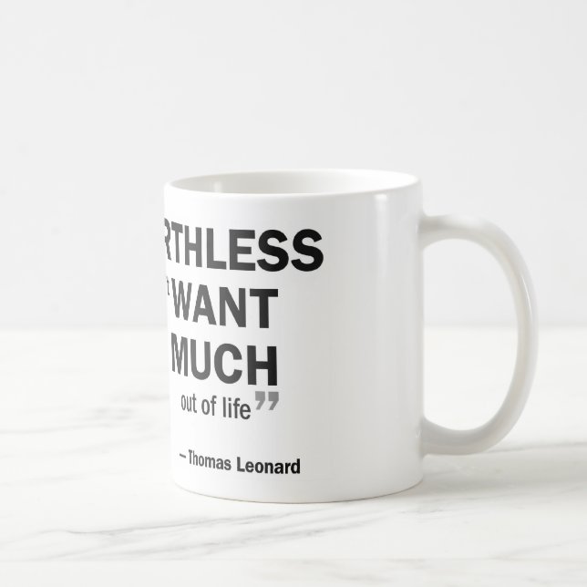Coffee mug - 'Coaching is worthless to...' (Right)