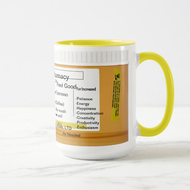 Coffee Mug Customisable Prescription RX (Right)