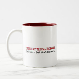 Coffee Mug: Emergency Medical Technician Two-Tone Coffee Mug