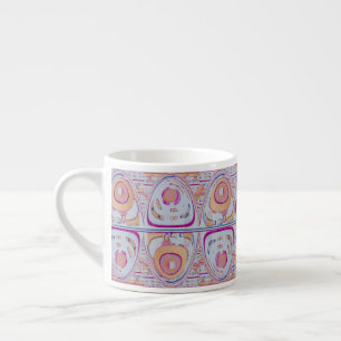 coffee mug espresso blue orange ocean pastel 2