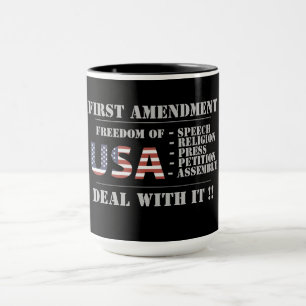 coffee mug "FIRST AMENDMENT"