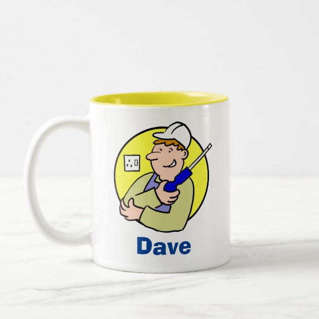 Coffee Mug for an Electrical Worker or Electrician (Left)