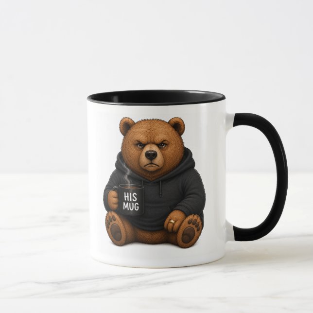 Coffee Mug Grumpy Bear Kitchen Cup (Right)