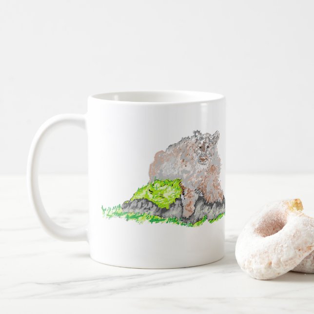 Coffee Mug  :  Having a Thirst  (With Donut)