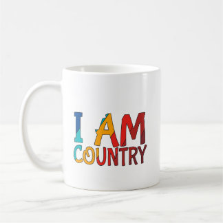 Coffee Mug I am Country Design