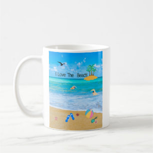 Coffee Mug I Love The Beach