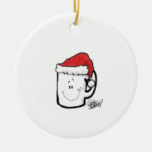 Coffee Mug in Santa Hat Card
