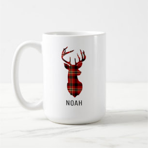 Coffee Mug Lumberjack Plaid Deer