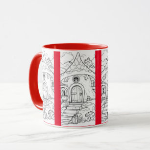 Coffee Mug mushroom house