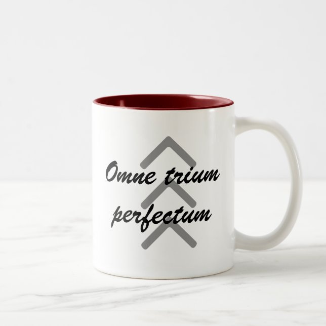 Coffee Mug "Omne trium perfectum" (Right)