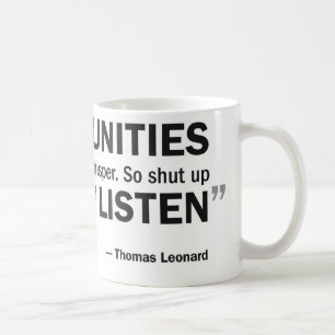 Coffee mug - 'Opportunities don't knock...'