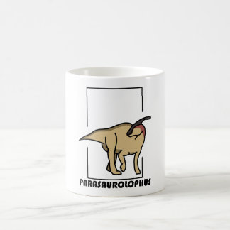 Coffee mug Parasaurolophus dinosaur design