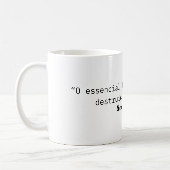 Coffee mug: Schumpeter's quote. Mug (Left)