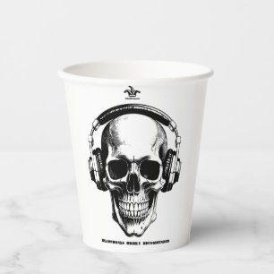 Coffee Mug Scull Paper Cups