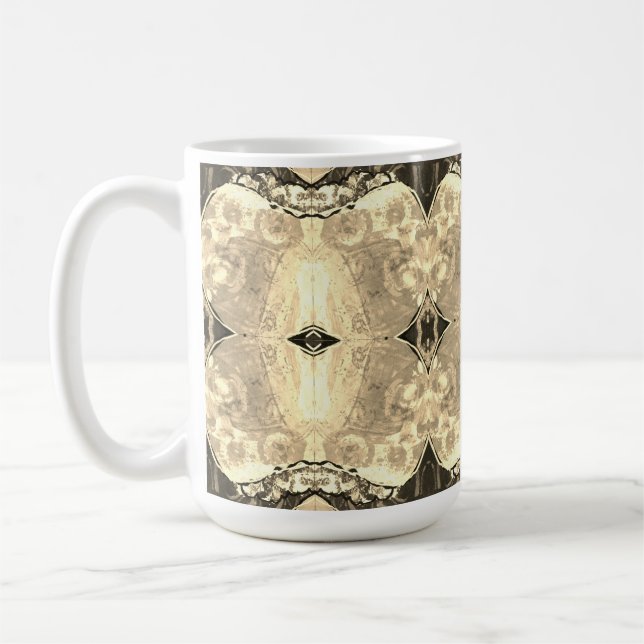 Coffee Mug - Sepia Diamond  (Left)