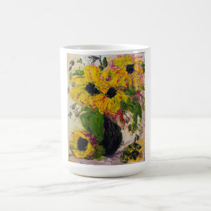 Coffee mug sunflowers