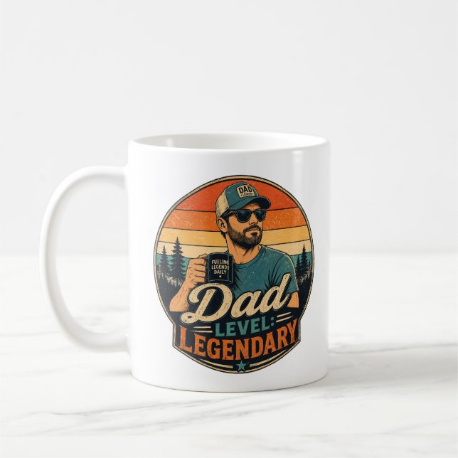 Coffee Mug – Vintage Retro Father's Day Gift  (Left)