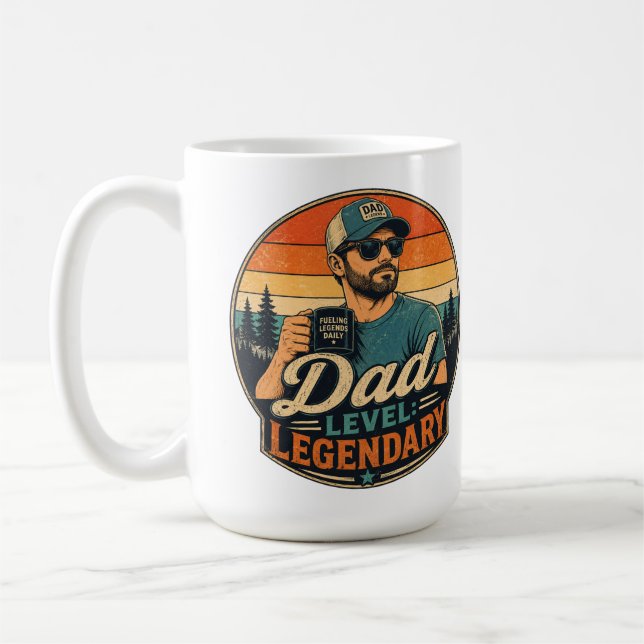 Coffee Mug – Vintage Retro Father's Day Gift  (Left)