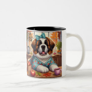 Coffee Mug w/Autumn St. Bernard art