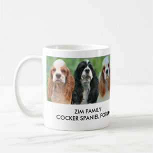 Coffee Mug with 3 parti coloured Cockers