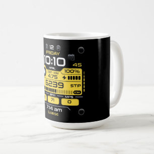 Coffee Mug with a Humorous Digital Design
