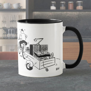 Coffee Mug with a Mobile DJ