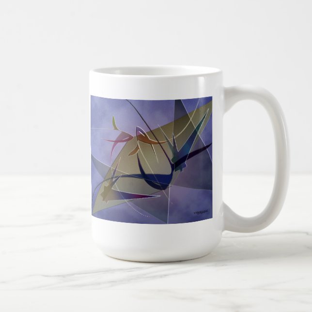 coffee mug with a painting (Right)