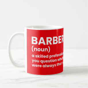 Coffee Mug with Barber Definition