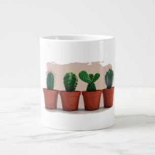 coffee mug with cactus
