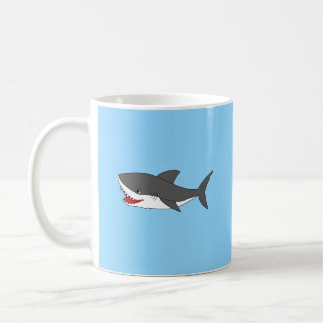 Coffee Mug with cute shark design (Left)