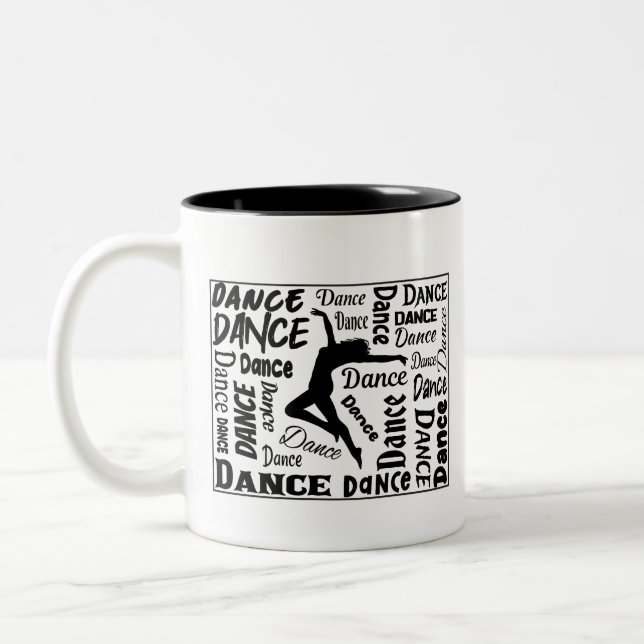 Coffee mug with Dance design on it. You will like  (Left)