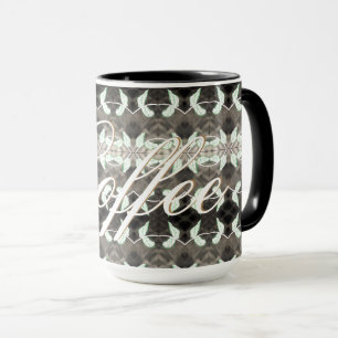 Coffee Mug With Gold Text