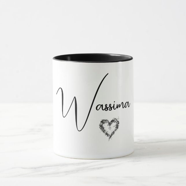 Coffee Mug With Name, Cup Birthday Christmas Gift (Center)