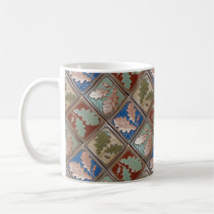 Coffee Mug with Oak leaf Design