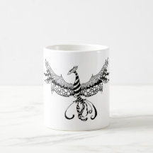 Coffee mug with Phoenix design