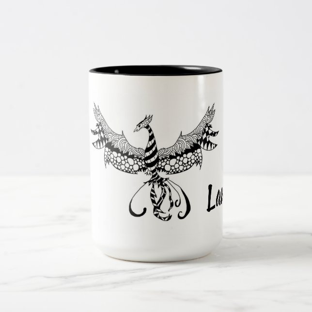 Coffee Mug with Phoenix Design (Center)