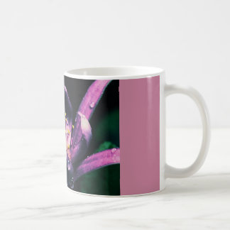 coffee mug with pink flower