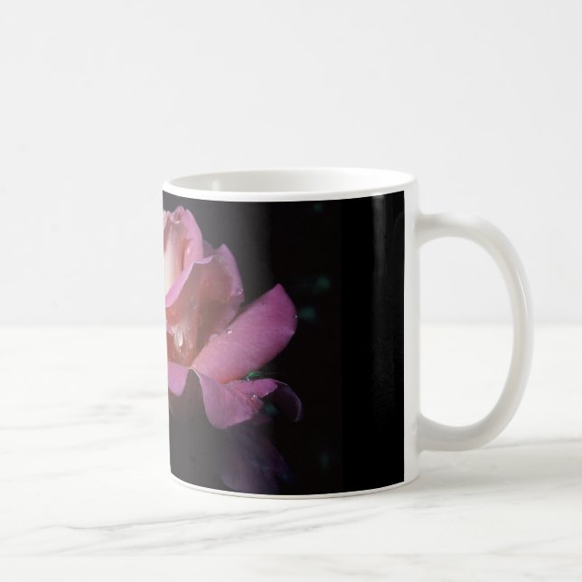 coffee mug with pink rose (Right)
