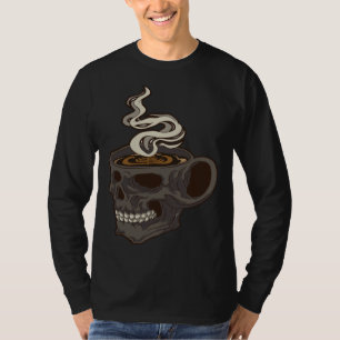 Coffee Mug with Skull Skeleton T-Shirt